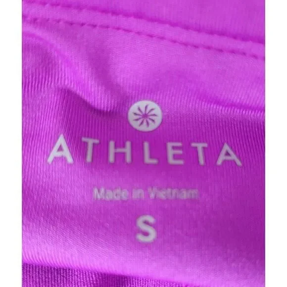 Athleta Sonar Capri Leggings Purple Womens Small 341479 Athleisure Yoga Casual - Picture 7 of 8